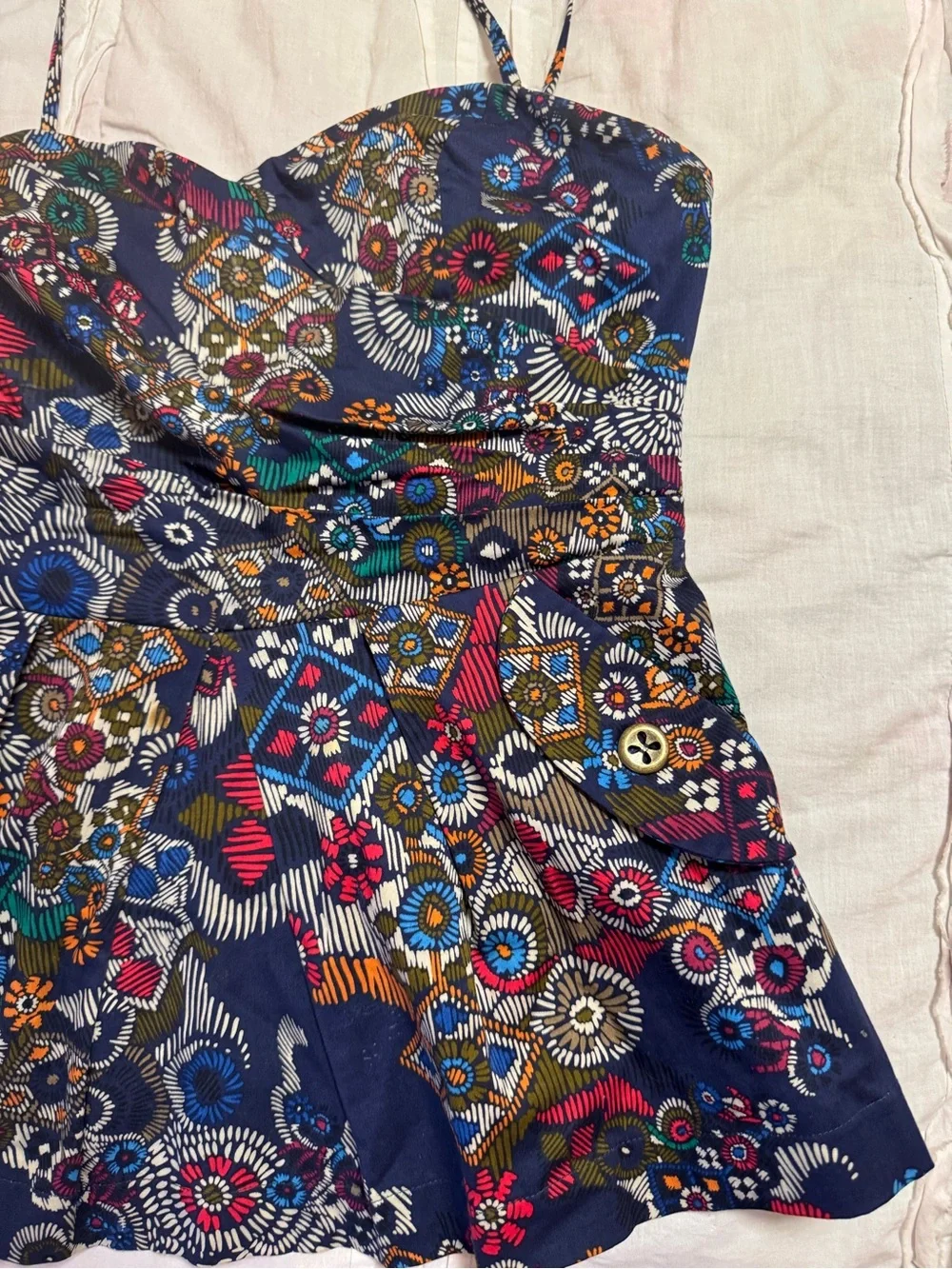 Fei vintage y2k structured floral blouse- anthropologie brand